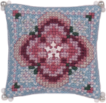 JN329 Winter Rose Flower Cushion
